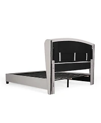 Streamdale Furniture Modern Upholstered Queen Platform Bed