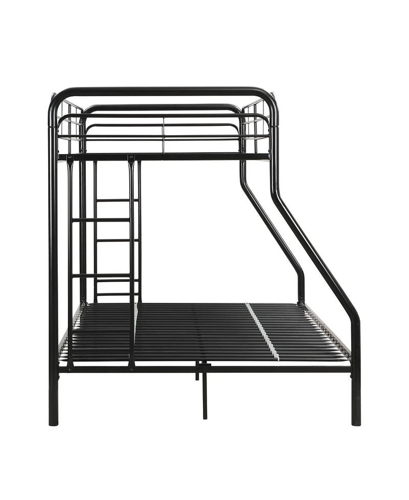 Streamdale furniture twin over full metal bunk bed with storage, no box spring needed, easy assembly, durable and space-saving.