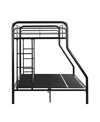 Streamdale furniture twin over full metal bunk bed with storage, no box spring needed, easy assembly, durable and space-saving.