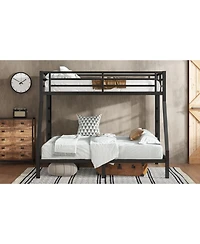 Streamdale Furniture Metal Twin over Full Bunk Bed, Space-Saving, Noise Reduced
