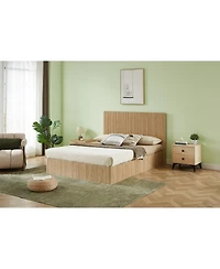 Streamdale Furniture Queen Size Lift Up Storage Bed Frame with Hydraulic Storage