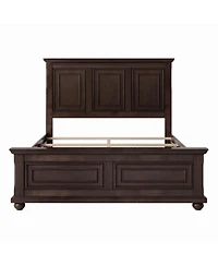 Streamdale Vintage Queen Bed Frame, Rich Brown