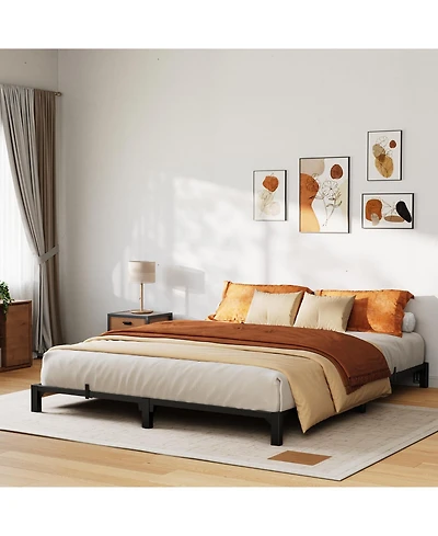 gaomon 6-Inch King Heavy Duty Metal with Durable Iron Slat Support and Legs Platform Bed Frame