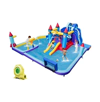Hongge Rocket Inflatable Water Slide Park with 950W Blower