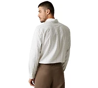 Guess Men's Vertical Striped Long-Sleeve Shirt