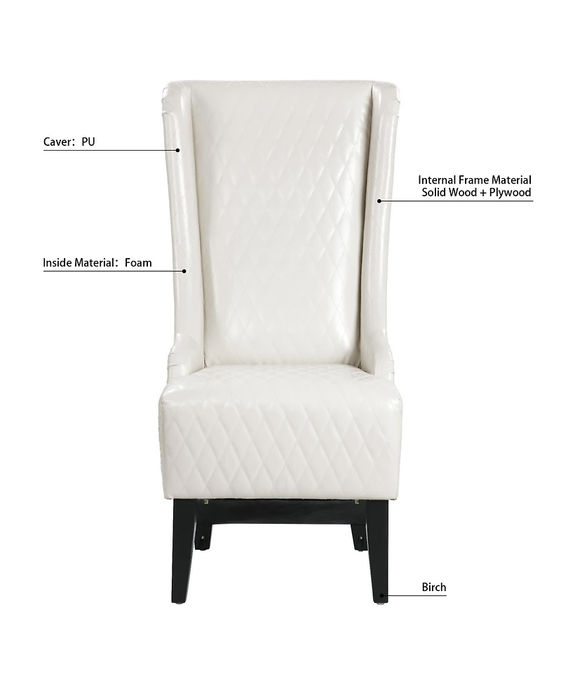 Streamdale 23" Wide Wing Back Chair, Side Chair For Living Room