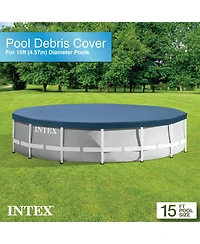Intex 28032E 15 Foot Round Above Ground Swimming Pool Cover, (Pool Cover Only)