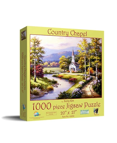SunsOut Country Chapel 1000 piece Jigsaw Puzzle for Adults