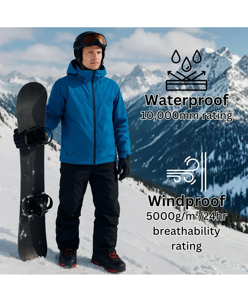 Alpine Swiss Mens Snow Pants 10K Waterproof Insulated Snowboard & Ski