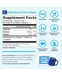 Vitauthority Marine Collagen Powder Unflavored, 18 servings