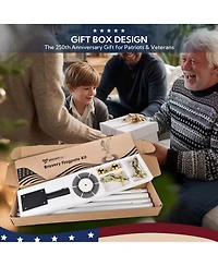 Yescom 25' Heavy Duty Flag Pole Kit with Solar Light & Deck Mount Bravery Mega 13 Gauge Aluminum Sectional Flagpole for Outdoor Patio Dock Side Silver