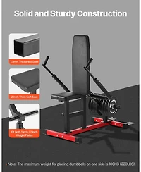 Mecale Seated Dip Machine Adjustable Tricep and Bicep Press Trainer with Cable Bar and Backrest