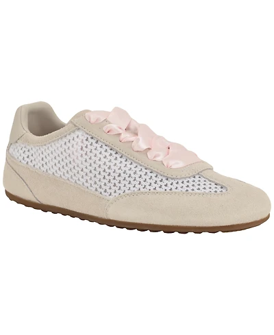 Guess Womens Releve Mesh Low Profile Lace-Up Sneakers
