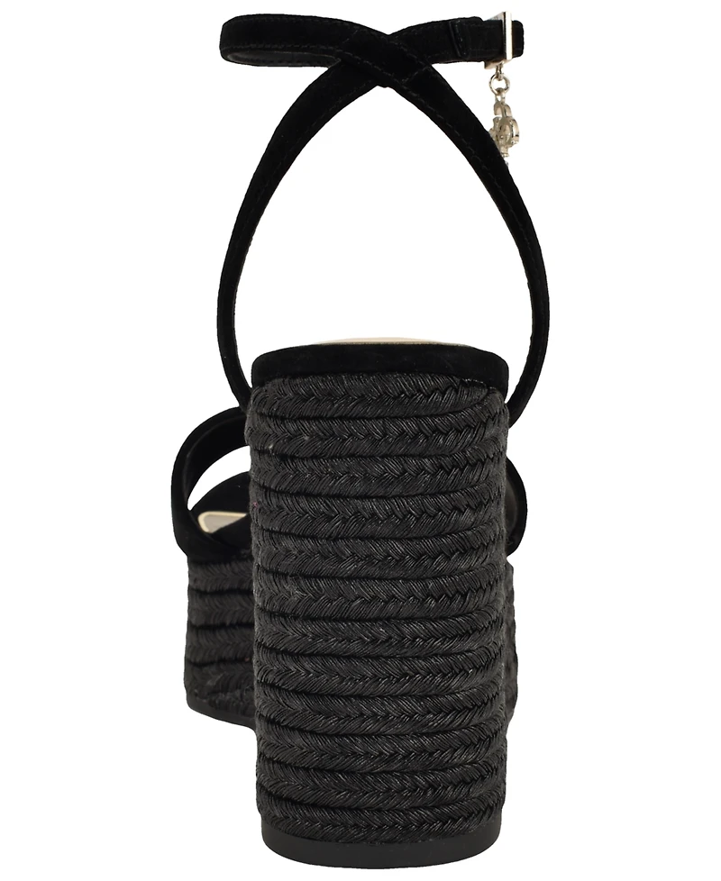 Guess Women's Everly Espadrille Platform Wedge Sandals