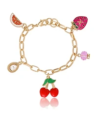 Juicy Couture Cherry & Fruit Charm Bracelet