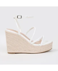 Berness Women's Rivka Strappy Espadrille Wedge Sandals