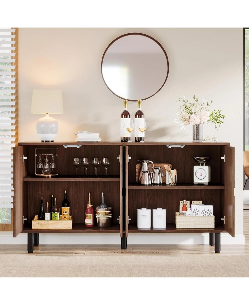 Tribesigns Sideboard Buffet Cabinet with Storage, 55"