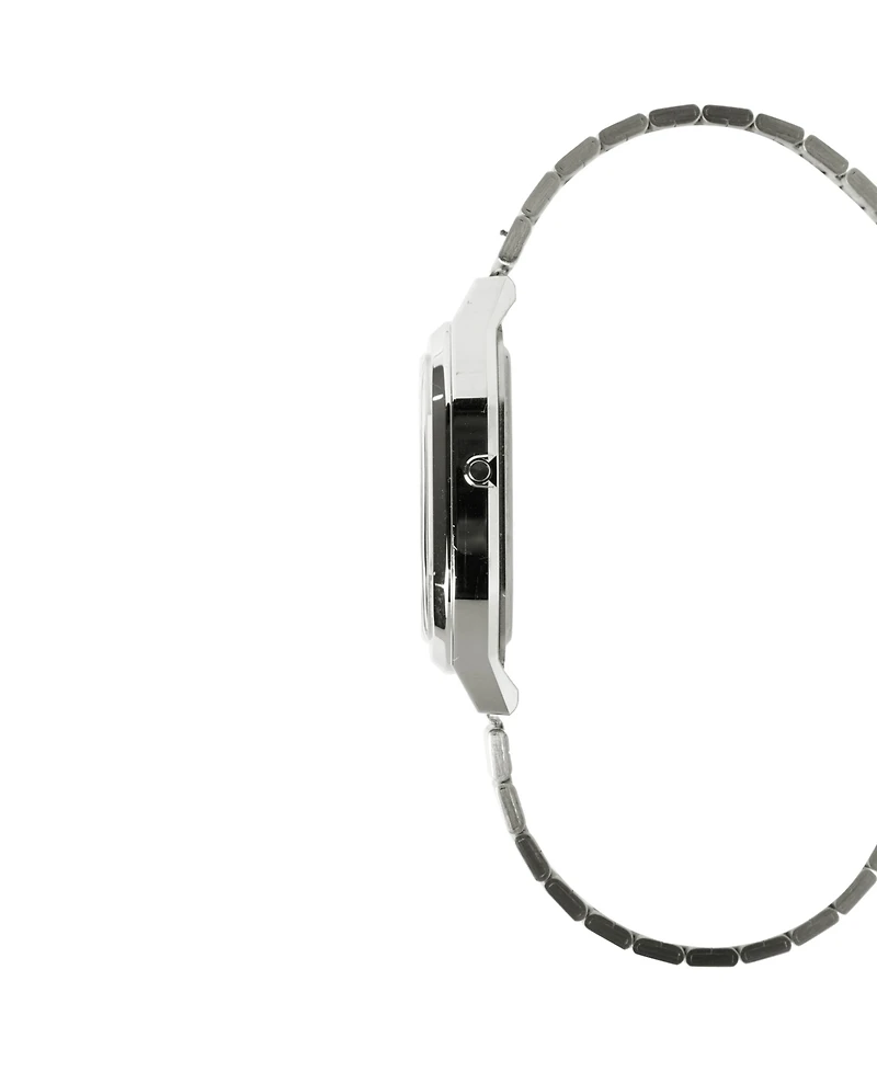 Casio Men's Japanese Quartz Silver-Tone Stainless Steel Watch, 35.8mm