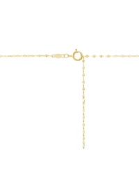 Macy's Mirror Chain Heart Pendant Necklace in 10k Yellow Gold