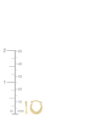Macy's Hinged Catch Hoop Earrings in 14k Yellow Gold
