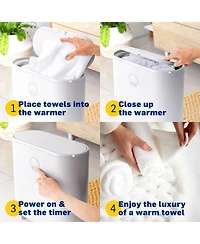 LiveFine Towel Warmer, Large Bucket Style Towel Heater with Led Display