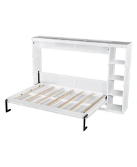 Streamdale Furniture Full Size Murphy Bed with Bookshelf