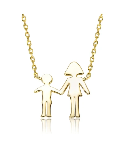 GiGiGirl 14K Gold Plated Family Themed Necklace