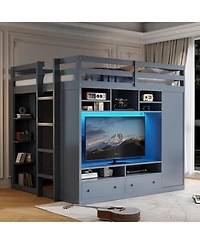 Streamdale Furniture Full size Loft Bed with