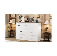 Streamdale Furniture Queen Murphy Bed Cabinet with Charging & Storage Drawer