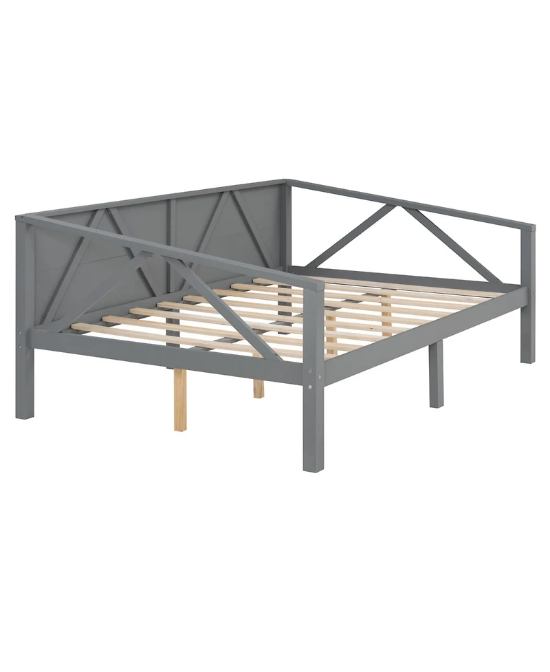 Streamdale Furniture + Full Size + Wood (or Mdf if applicable) + Gray Finish + Daybed
