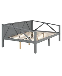 Streamdale Furniture + Full Size + Wood (or Mdf if applicable) + Gray Finish + Daybed