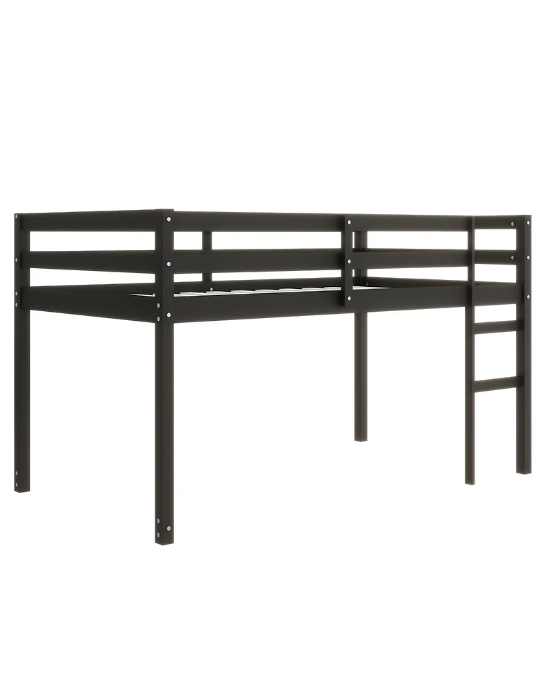 Streamdale Furniture Solid Wood Twin Loft Bed with Ladder