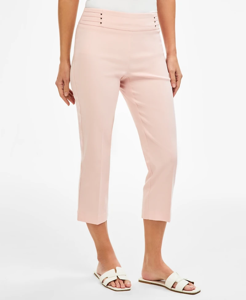 Jm Collection Women's Pull-On Capri Tummy-Control Pants, Exclusively at Macy's