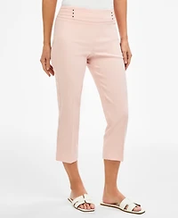 Jm Collection Women's Pull-On Capri Tummy-Control Pants, Exclusively at Macy's