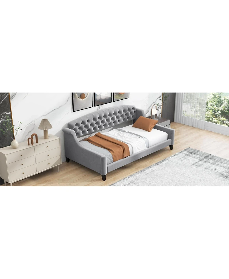 Streamdale Furniture Modern Luxury Tufted Button Daybed,Twin