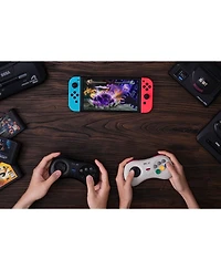 8Bitdo M30 Bluetooth Wireless Gamepad Controller for Sega Genesis Mini and Mega Drive Mini and Nintendo Switch - White