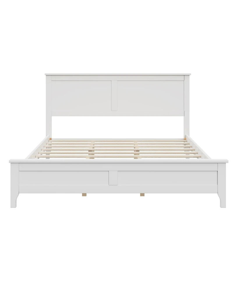 Streamdale Furniture Queen Solid Wood Platform Bed