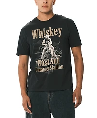 Buffalo David Bitton Men's Tafo Whiskey Cowboy Print T-Shirt