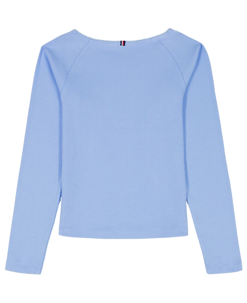 Tommy Hilfiger Girls' 7-16 Round Neck T-Shirt