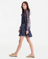 On 34th Women's Bandana-Print Tie-belt Shirtdress, Macy's Exclusive