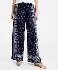 On 34th Women's Bandana-Print Wide-Leg Pull-On Pants, Macy's Exclusive
