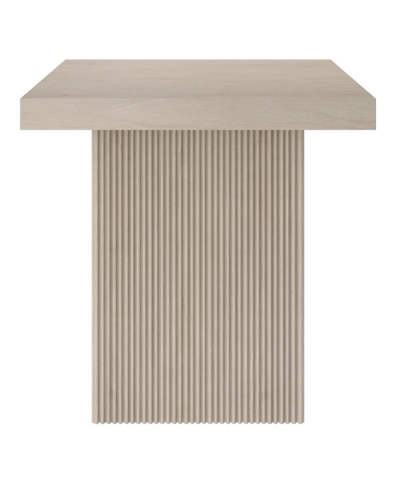 Hudson & Canal Torren 22" Wide Square Fluted Side Table