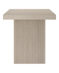 Hudson & Canal Torren 22" Wide Square Fluted Side Table