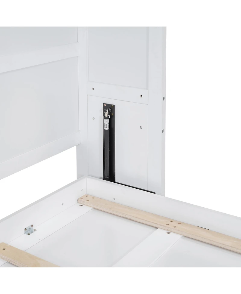 Streamdale Furniture Queen Size Murphy Bed Wall Bed with Cabinets