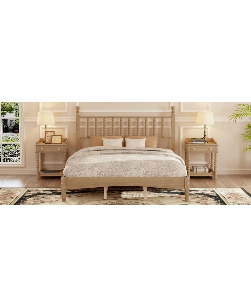 Streamdale Furniture Wood Platform Bed