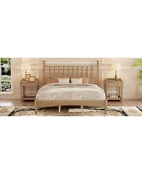 Streamdale Furniture Wood Platform Bed