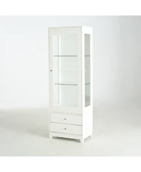 Streamdale Furniture 71" Wood (or relevant material) Led Light Display Cabinet