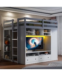 Streamdale Furniture Full size Loft Bed with