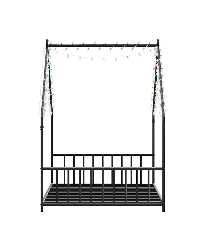 Streamdale Furniture Twin Led Light Roof Bed Frame