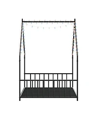 Streamdale Furniture Twin Led Light Roof Bed Frame